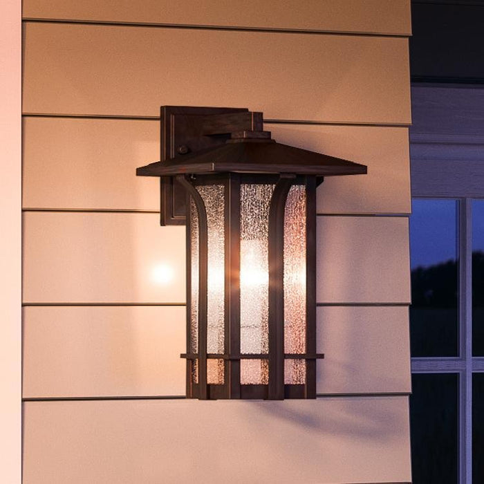 UHP1154 Craftsman Outdoor Wall Light, 19-1/4" x 11", Olde Bronze Finish, Essen Collection