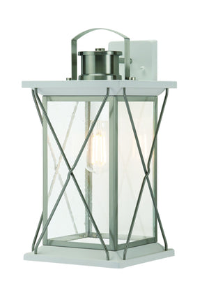 A unique and gorgeous Colonial Outdoor Wall Light with clear glass.