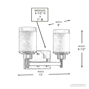 A gorgeous UHP2010 Contemporary Bathroom Vanity Light, 9.5