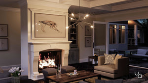 A beautiful Modern Industrial Chandelier, 10-1/2