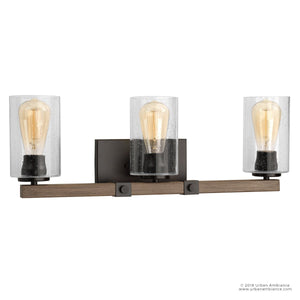 A beautiful UHP2081 Vintage Bath Fixture with a wooden frame.