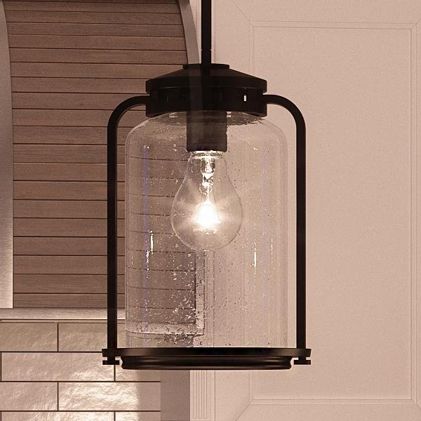 UHP2110 Nautical Pendant Light, 9.75"H x 6.25"W, Olde Bronze Finish, Carlsbad Collection