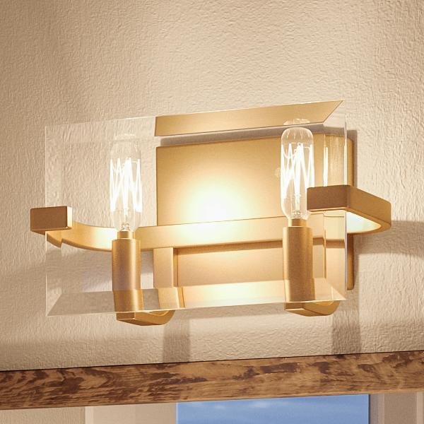 UHP2137 Contemporary Bathroom Vanity Light, 6.38"H x 16.75"W, Brushed Bronze Finish, Sevilla Collection