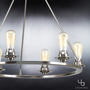 An Urban Ambiance UHP2242 Industrial Chic Chandelier, 27-1/2