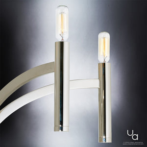 A unique pair of UHP2274 Modern Chandeliers from the Bradford Collection, 15-5/8