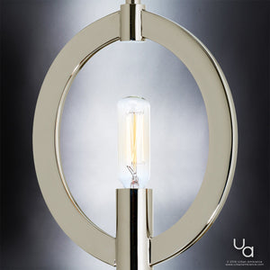 A UHP2278 Modern Pendant light fixture with a unique light bulb in it from Urban Ambiance.