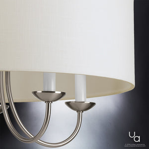 A close up of a unique and beautiful Urban Ambiance UHP2280 Transitional Chandelier, 21-1/8
