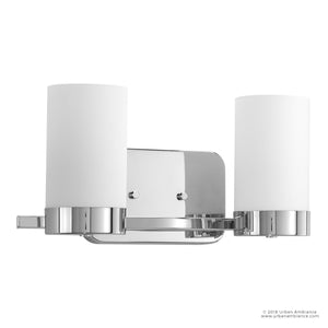 Two beautiful Contemporary Bathroom Vanity Light fixtures on a white background.