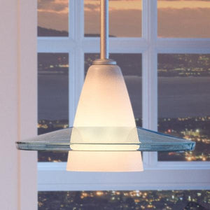 A luxurious UHP2430 Contemporary Pendant Light with a view of the city.