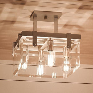 A unique and beautiful Urban Ambiance UHP2449 Modern Farmhouse Square Ceiling Fixture, 14
