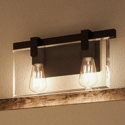 A gorgeous Urban Ambiance UHP2452 Modern Farmhouse lighting fixture, 8-3/8"H x 14-7/8"W, Olde Bronze Finish, Bristol Collection