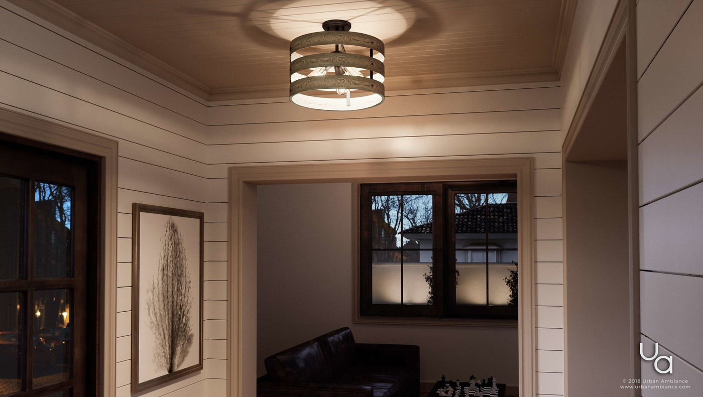 Modern farmhouse flush deals mount ceiling light