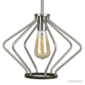 A beautiful UHP2495 Mid-Century Modern Industrial Pendant, 9-5/8