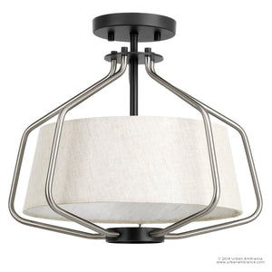 An Urban Ambiance UHP2497 Mid-Century Modern Industrial Chandelier / Ceiling Fixture, 13-1/4