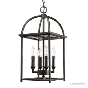 A unique Urban Ambiance lamp with four gorgeous Moroccan Hall & Foyer candles hanging from it.