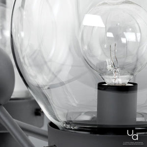 A beautiful lighting fixture, the UHP2706 Contemporary Bathroom Vanity Light from the Aberdeen Collection by Urban Ambiance in a glass dome.