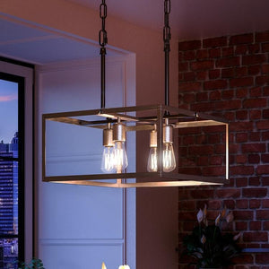 A UHP2753 Modern Farmhouse Chandelier, 9-3/4