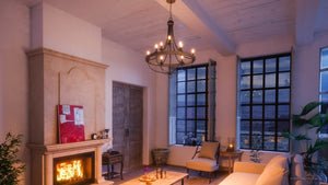 UHP2903 Farmhouse Chandelier, 40-1/2