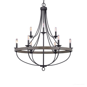 UHP2903 Farmhouse Chandelier, 40-1/2