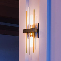An Urban Ambiance UHP2951 Modern Wall Sconce with luxury lighting fixture.