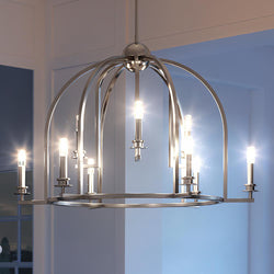 A beautiful Colonial Chandelier with six gorgeous lights, by Urban Ambiance.
