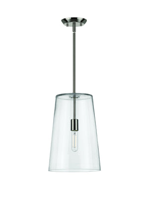 A luxury lighting fixture with a clear glass shade.