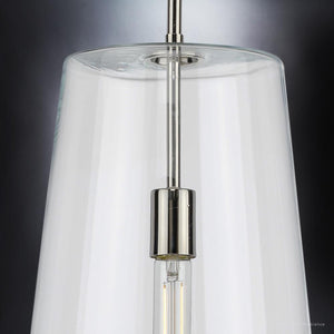 A unique lighting fixture, the Urban Ambiance UHP3091 Colonial Pendant Light features a glass shade for a luxurious ambiance in any urban setting.
