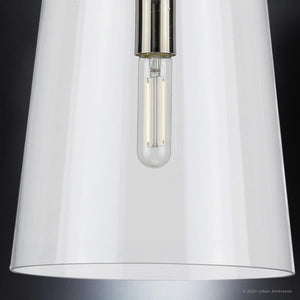 A luxury colonial pendant lighting fixture with a gorgeous white bulb.