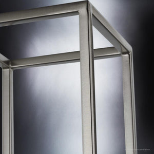 A beautiful lighting fixture, the UHP3140 Minimalist Wall Light from the Kennewick Collection by Urban Ambiance, features a brushed nickel finish and measures 18