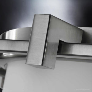 A beautiful stainless steel lighting fixture, UHP3150 Minimalist Ceiling Light, for a brushed nickel finished lamp.