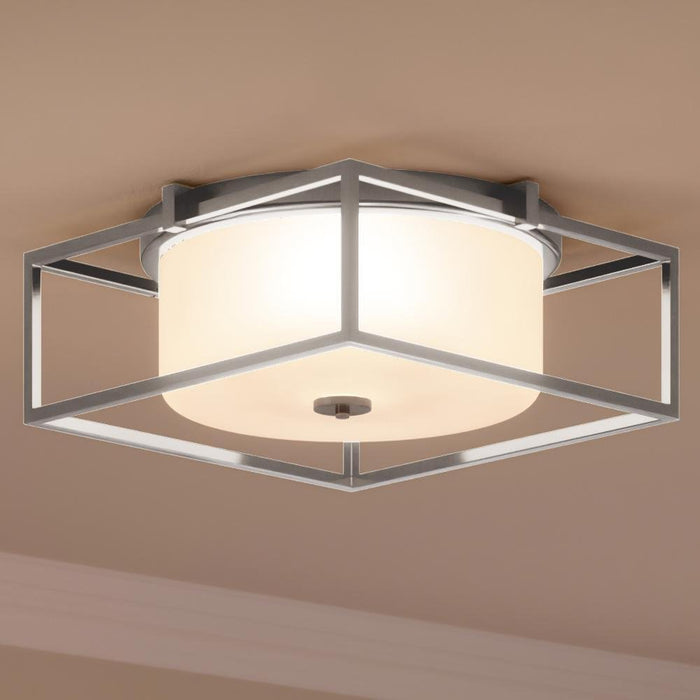 UHP3150 Minimalist Ceiling Light, 5.5"H x 15.375"W, Brushed Nickel Finish, Kennewick Collection