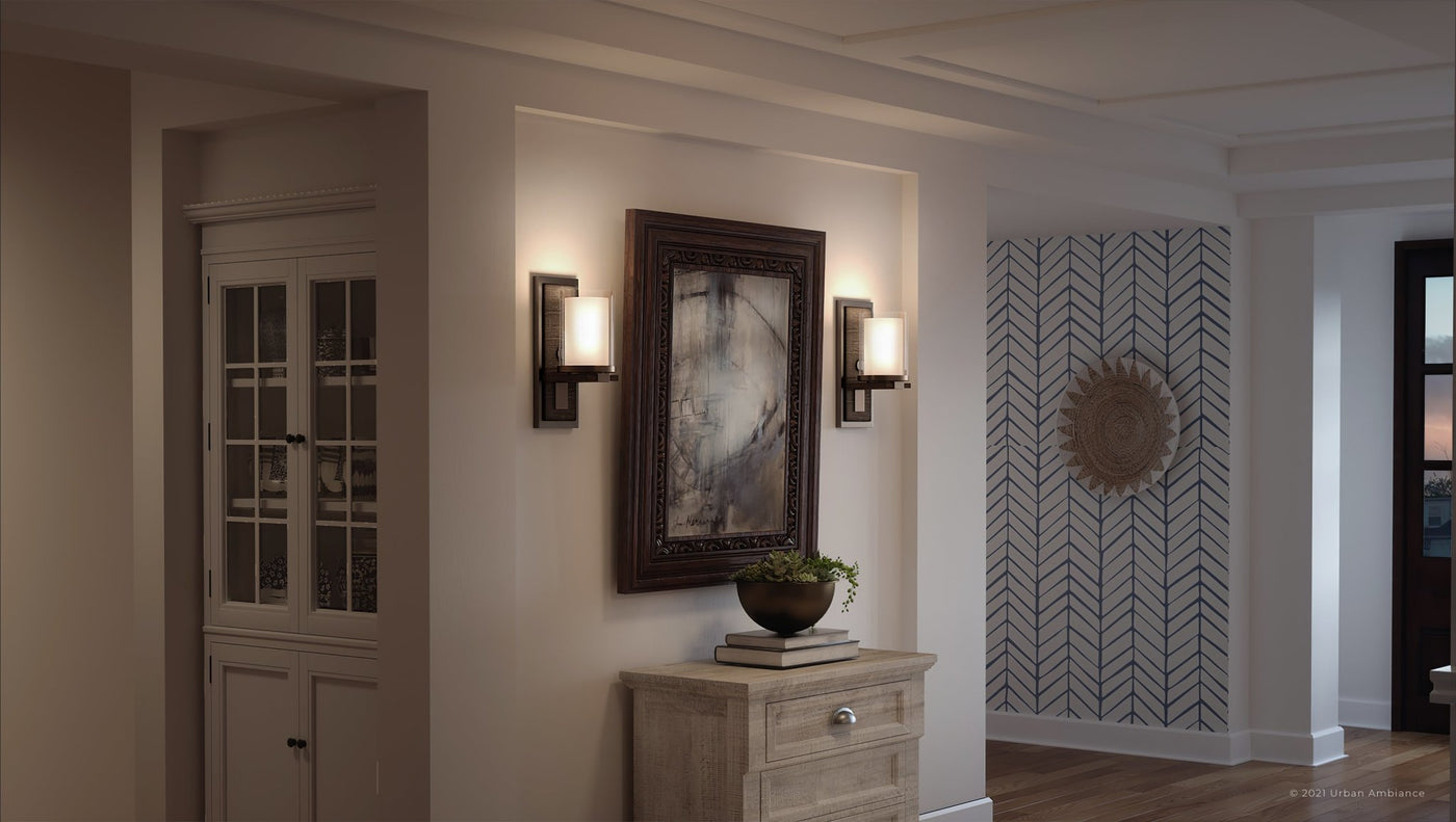 UHP3161 Contemporary Wall Lights 13 H x 5 W Olde Bronze Finish Evanston Collection