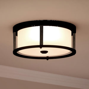 A unique Urban Ambiance UHP3211 Contemporary Ceiling Light with a beautiful white shade.