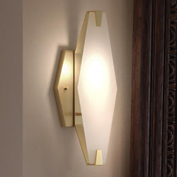 A beautiful UHP3243 Cosmopolitan Wall Light with a glass shade.