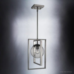 A beautiful UHP3250 Minimalist Pendant Light from Urban Ambiance with a glass shade.