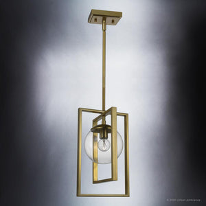 An UHP3252 Minimalist Pendant Light from the Canton Collection by Urban Ambiance, with a glass globe, is a beautiful and luxury lamp.