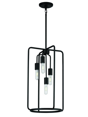 An Urban Ambiance pendant lamp with three light bulbs.