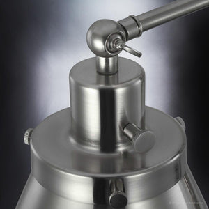 A stunning lighting fixture, featuring the Urban Ambiance UHP3320 Traditional Wall Light with a brushed nickel finish.