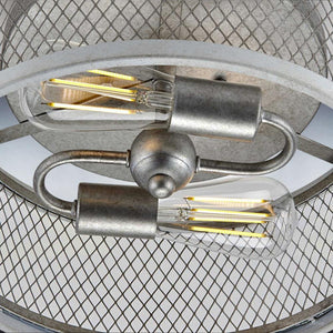 A beautiful Urban Ambiance UHP3391 Provincial Ceiling Light with two bulbs, adding a touch of luxury to any space.