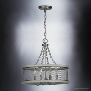 A unique and gorgeous Urban Ambiance UHP3400 Provincial Chandelier, 17.125