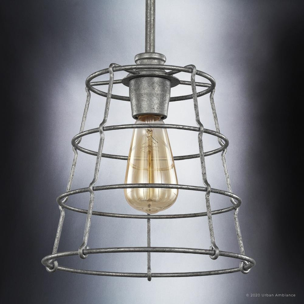 Galvanized on sale pendant light