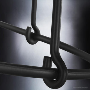 A beautiful pendant lamp from the luxury Franklin Collection by Urban Ambiance, featuring a Midnight Black finish.