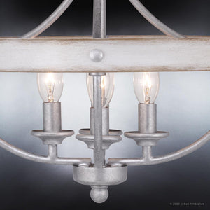 An Urban Ambiance French Country Ceiling Light, 12.625