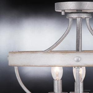 A unique and beautiful UHP3440 French Country lamp from the Adelaide Collection by Urban Ambiance, with a galvanized steel finish, measuring 12.625