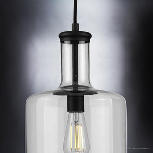An Urban Ambiance UHP3711 Industrial Chic Pendant Light, 15.5