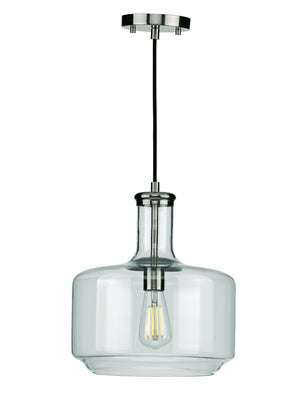 An UHP3720 Industrial Chic Pendant Light with a clear glass bulb, from the Urban Ambiance brand.
