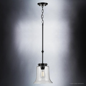 A UHP3811 French Country Pendant Light from the Missoula Collection, 15.875