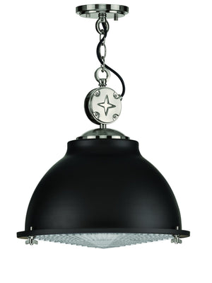 A luxury pendant lamp with a metal shade.