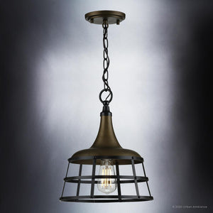 A unique Urban Ambiance UHP3851 Urban Loft Pendant Lamp, 14.25
