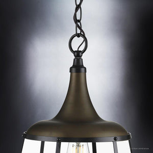 An Urban Ambiance pendant light with a beautiful glass shade